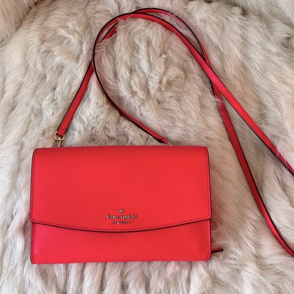 KATE SPADE Hot Pink Leather Crossbody